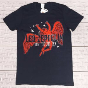 LED ZEPPELIN - US Tour '77 - col. Blu t-shirt