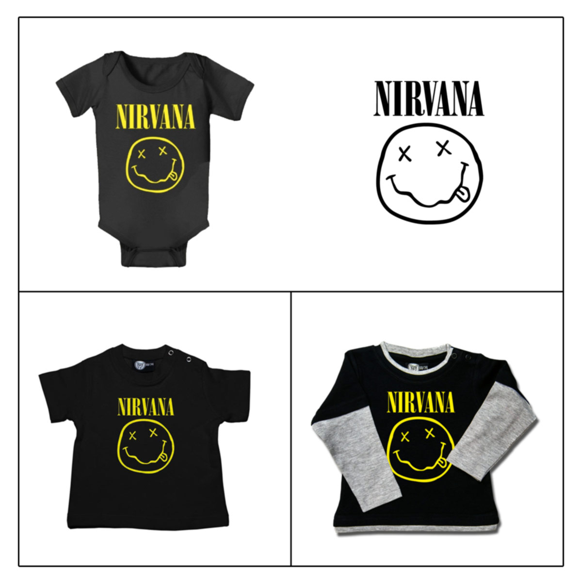 NIRVANA Body / T-shirt Neonato 0-24 mesi