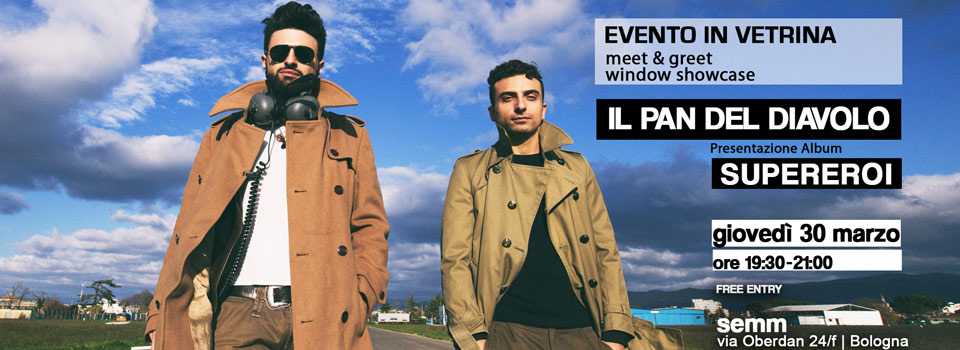 IL PAN DEL DIAVOLO live in store @ SEMM music store Bologna