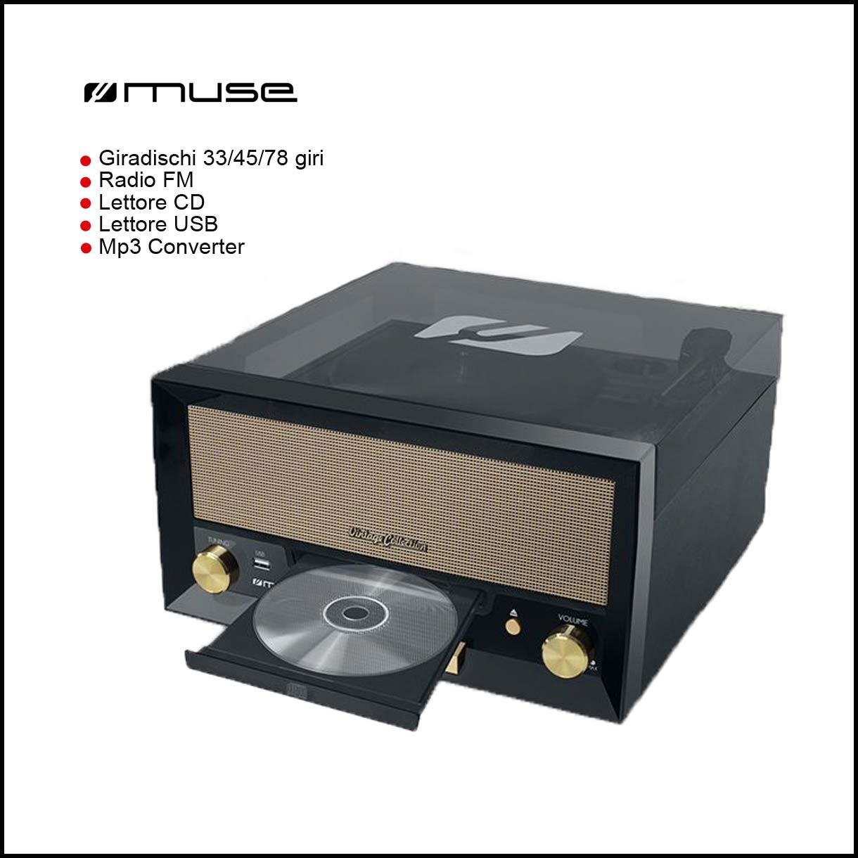 Muse MT 110b giradischi multifunzione