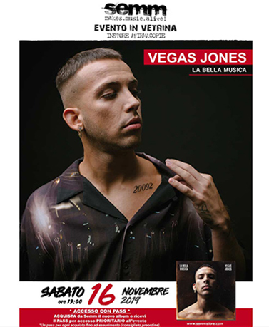 semm store evento instore Vegas Jones Bologna