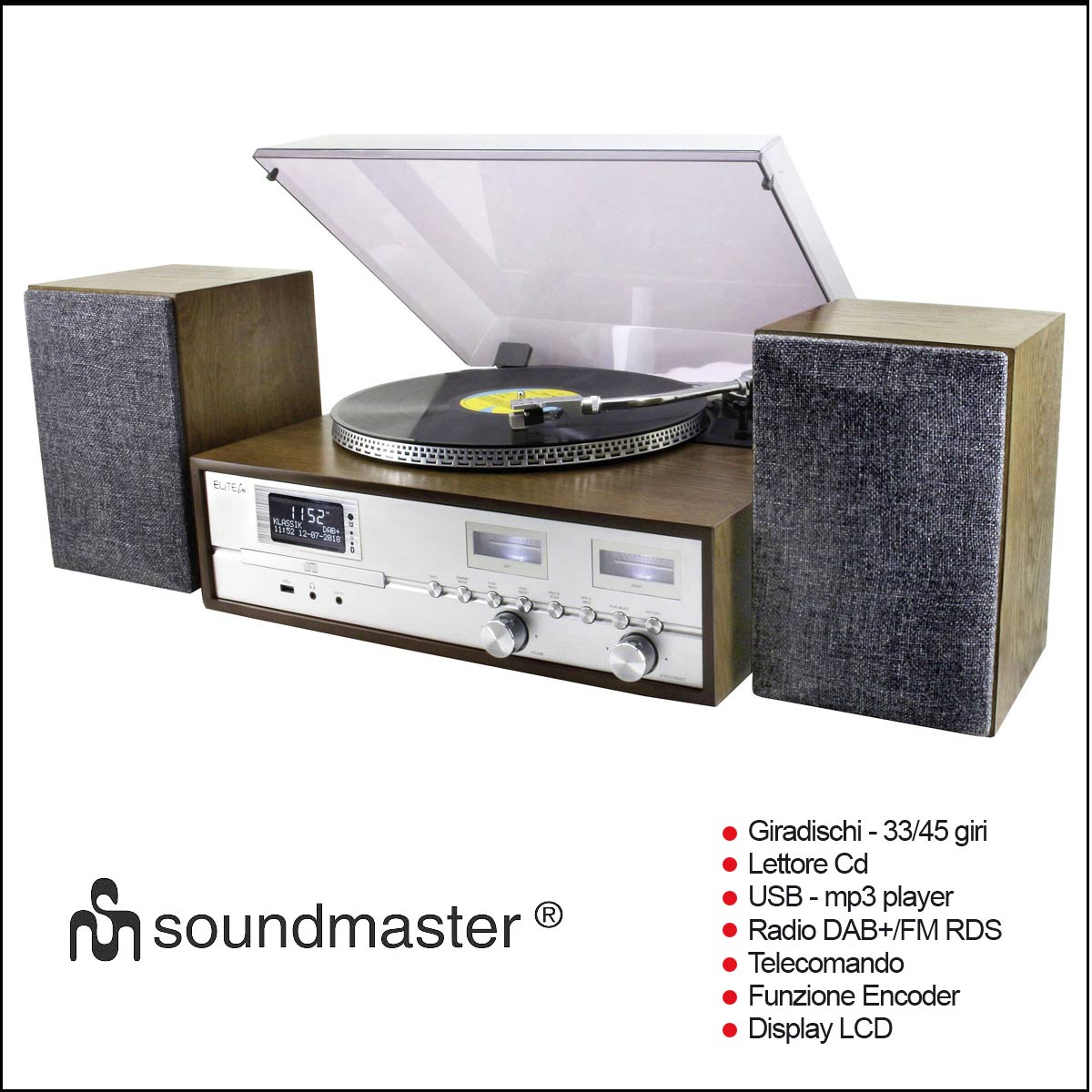 Giradischi Soundmaster pl880 a multifunzione