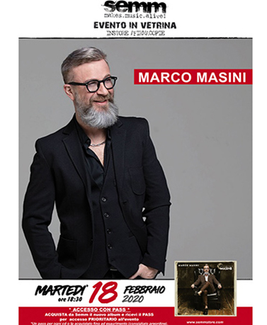 semm store evento instore Marco Masini Bologna