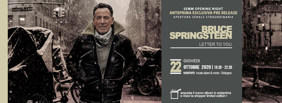 Bruce Springsteen - Letter To You - anteprima esclusiva