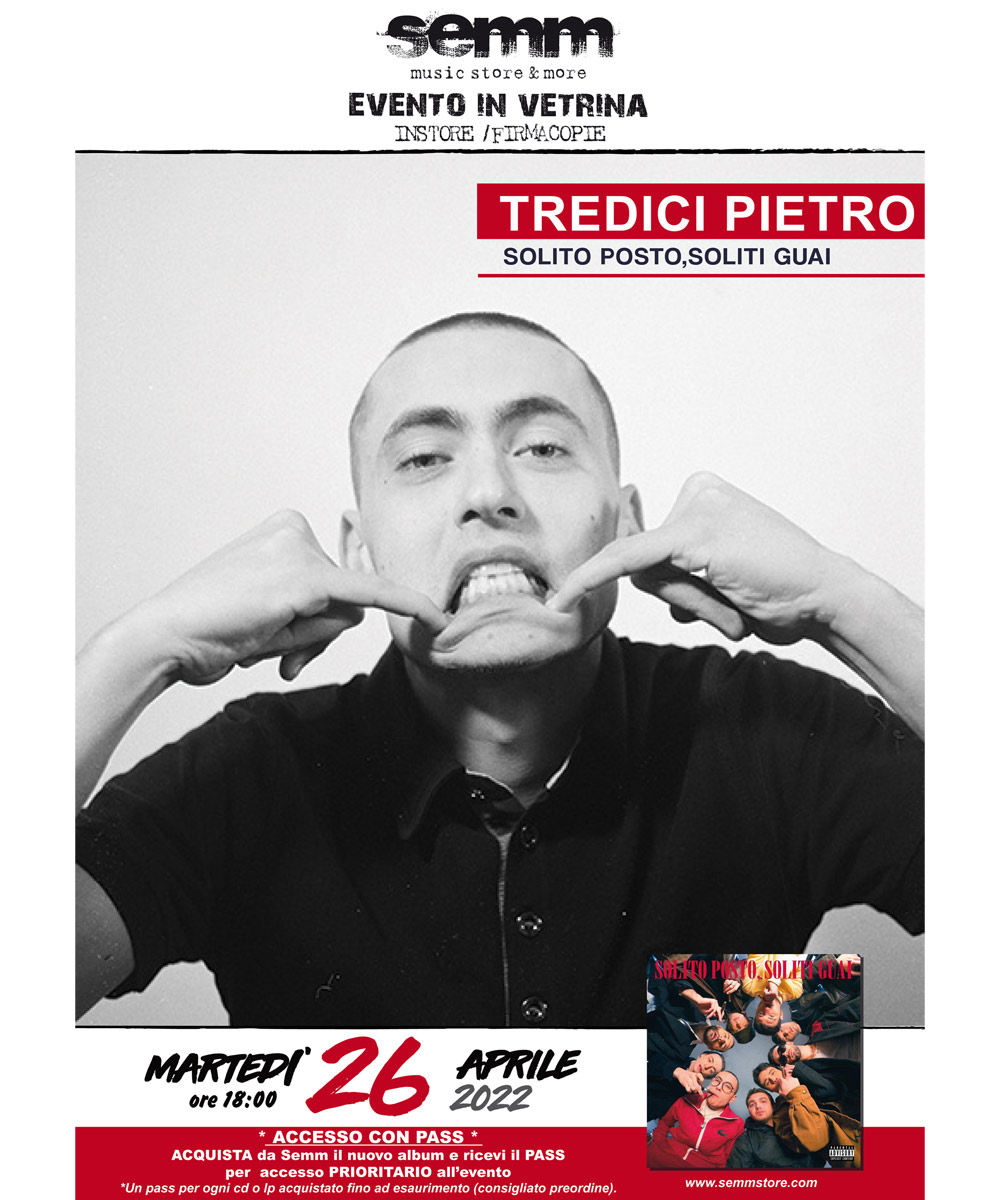 Tredici Pietro firmacopie da Semm music store - Bologna