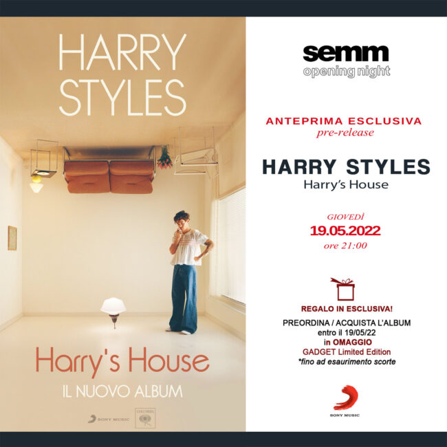 Harry Styles vendita in anteprima nazionale