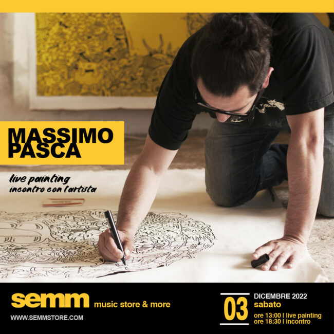 MASSIMO PASCA Live Painting da Semm Music Store Bologna