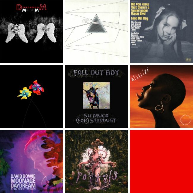 nuove uscite aprile 2023 depeche mode pink floyd lana del rey diodato fall out boy cecile mclorin salvant david bowie melanie martinez madame