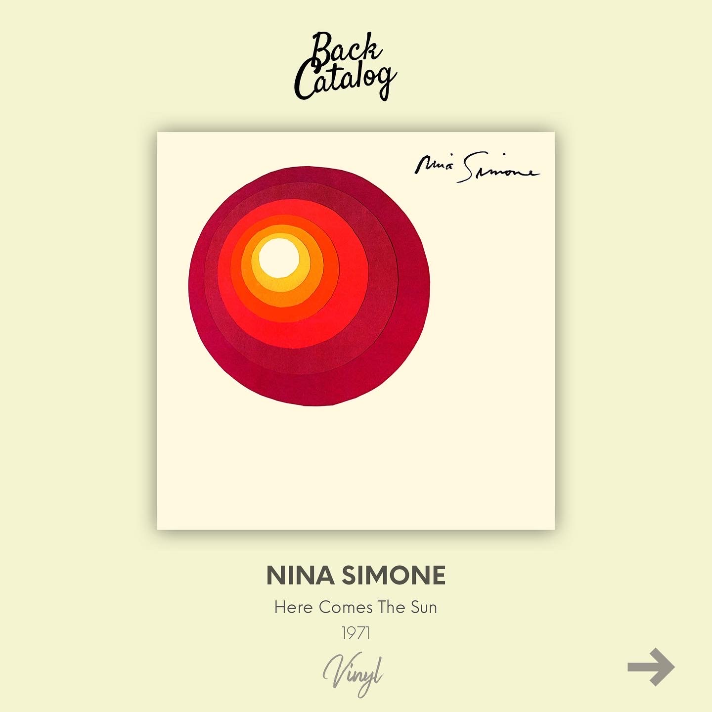 nina simone - here comes the sun