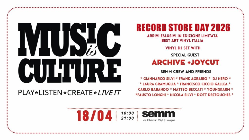 RECORD STORE DAY EDIZIONE 025